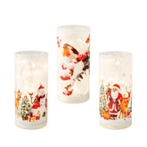 Lumineo BO Micro-Led Glass Decoration Light 20cm - 3 Assorted